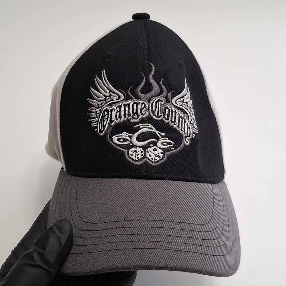 VTG Orange County Choppers Baseball Cap Black/White Used